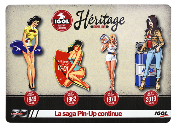 Plaque Décorative Pin-up Girl En Tôle - 80x43 Cm, Style Rétro Garage Américain