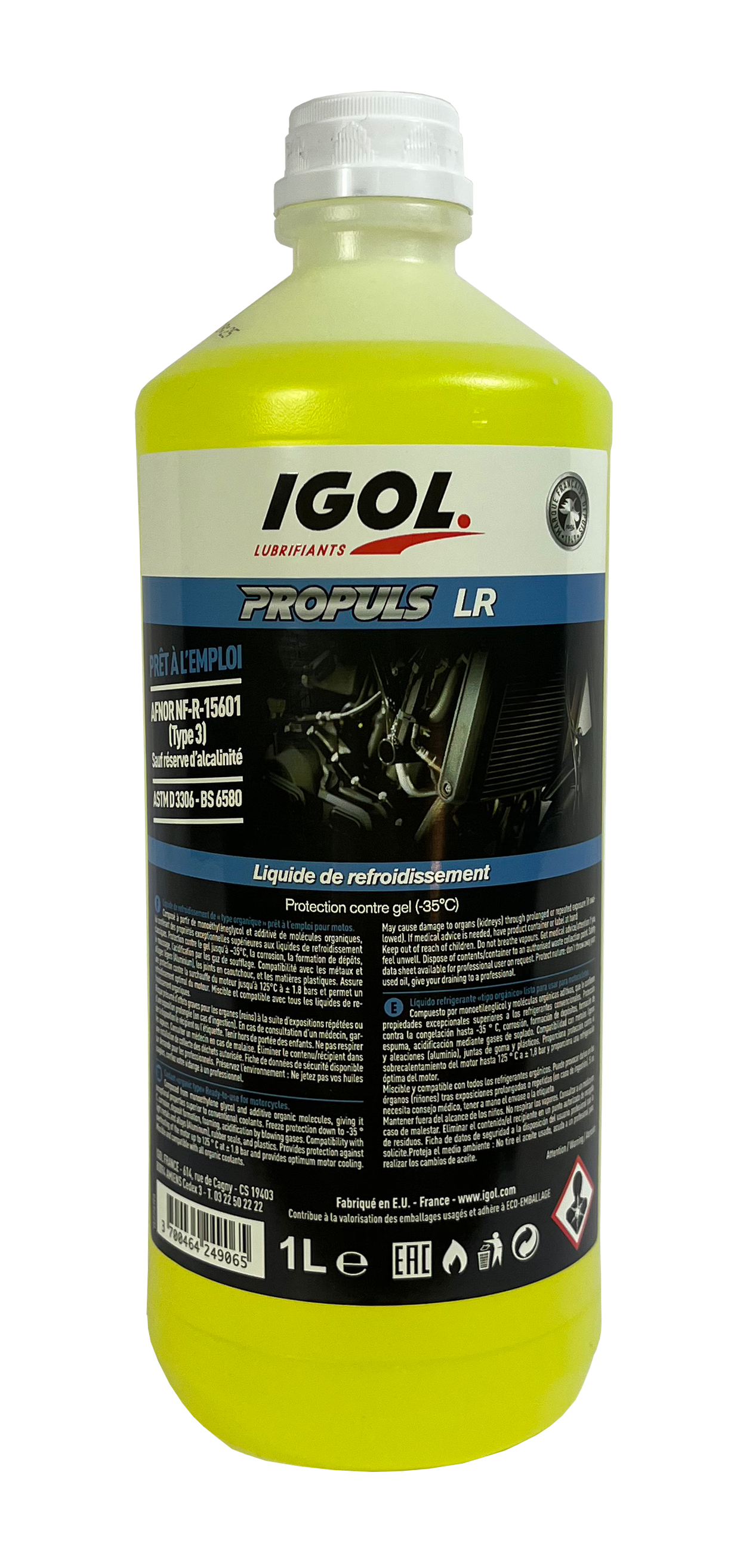 PROPULS LR Liquide de refroidissement organique pour motos